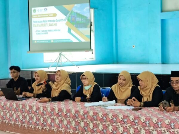 SMA Maarif Lawang Gelar Pembagian Rapor Semester Ganjil Tahun 2025